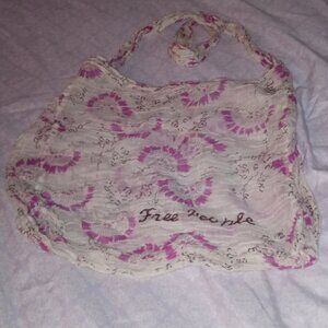 Free People Shabby Chic Cotton Tote